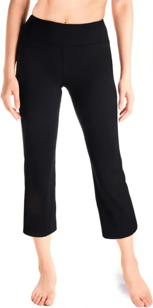 Yogipace Women's 20"/22"/24" Cropped Kick Flare Yoga Pants with Pockets Capri Length Slim Fit Lounge Pant